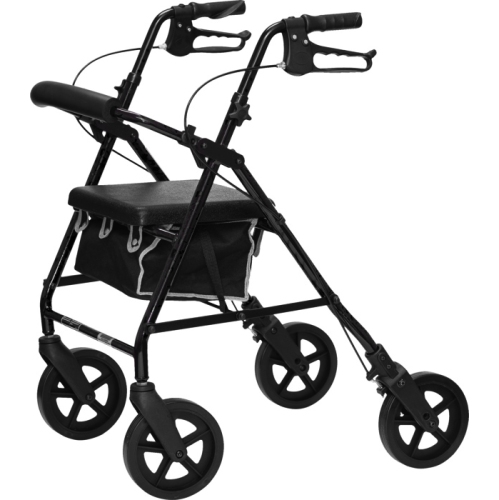 PROBASICS  "aluminum Rollator, 8"" Wheels, Black"