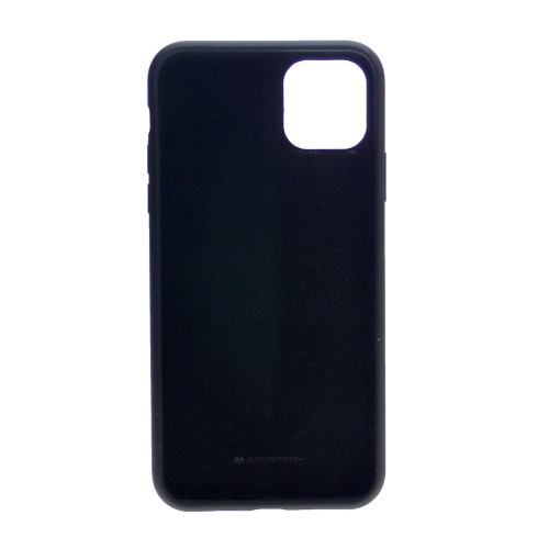 TopSave Goospery Liquid Silicone Rubber Bumper Case with Soft Microfiber For iPhone 13, Black