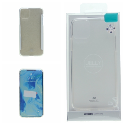 TopSave Goospery Pearl Jelly Slim Thin Rubber Case For Iphone 13 Mini(5.4"), Clear