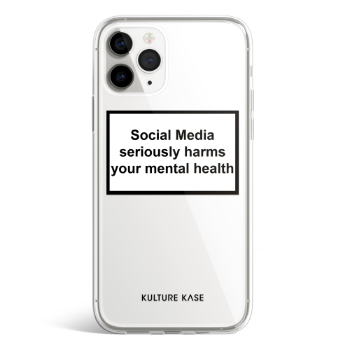 Kulture Kase Social Media Warning Label iPhone 13 iPhone 13 Pro Phone Case