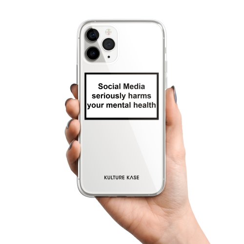 Kulture Kase Social Media Warning Label iPhone 13 iPhone 13 Pro Phone Case