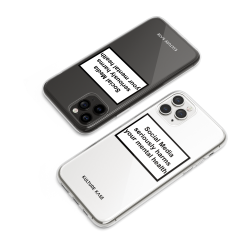 Kulture Kase Social Media Warning Label iPhone 13 iPhone 13 Pro Phone Case