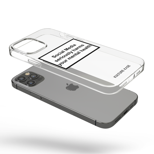 Kulture Kase Social Media Warning Label iPhone 13 iPhone 13 Pro Phone Case