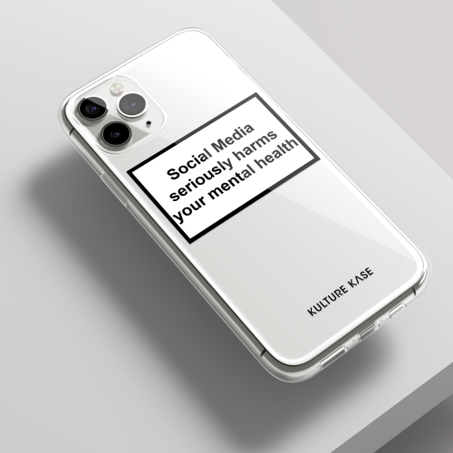 Kulture Kase Social Media Warning Label iPhone 13 iPhone 13 Pro Phone Case