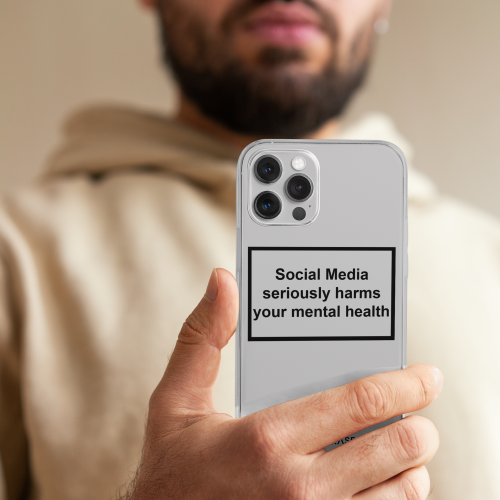 Kulture Kase Social Media Warning Label iPhone 13 iPhone 13 Pro Phone Case
