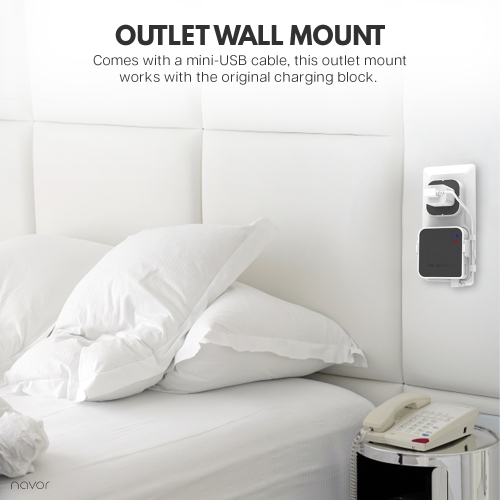 Navor 3 Pack 360 Degree Adjustable Blink Camera Wall Mounts, Weatherproof Protective Housing Cover with 1 Blink Sync Module 2 Outlet Mount for