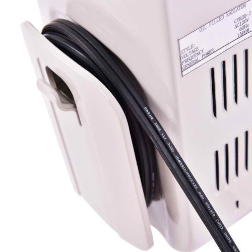 Topbuy 1500W Oil Filled Radiator 5-Fin Thermostat Room Radiant Electric Space Heater