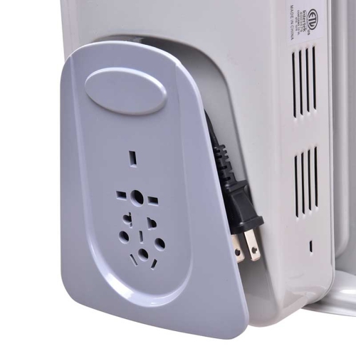 Topbuy 1500W Oil Filled Radiator 7-Fin Thermostat Room Radiant Electric Space Heater