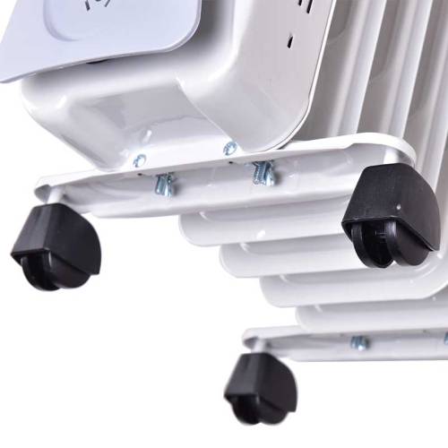 Topbuy 1500W Oil Filled Radiator 7-Fin Thermostat Room Radiant Electric Space Heater