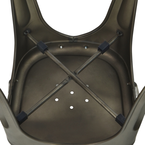 Topbuy Patio Chairs Set of 4 Stackable Side Dining Chair Bistro Café