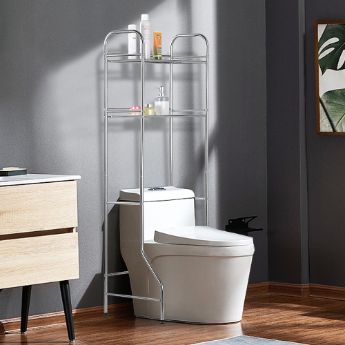 SortWise 2-Tier Bathroom Shelf Over The Toilet Storage Rack Space Saver Unit Shelf