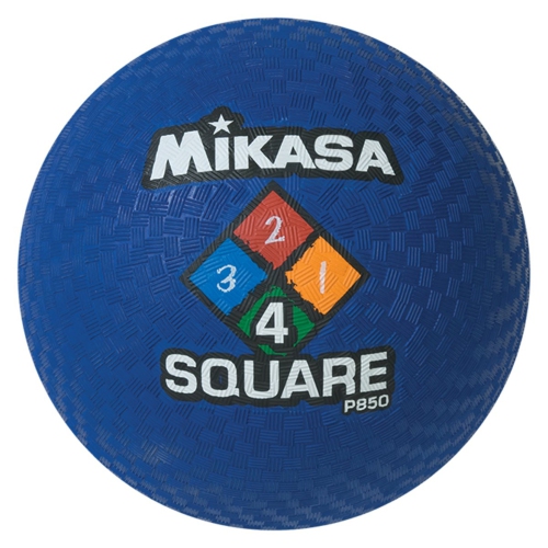 MIKASA  P850 Outdoor Foursquare Ball - Rubber Playground Ball In Blue