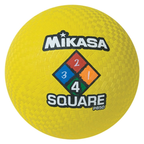 MIKASA  P850 Outdoor Foursquare Ball - Rubber Playground Ball In Yellow