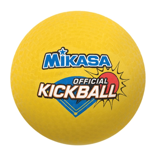 Mikasa DP850 Kickball Officiel en Caoutchouc - Balle Jaune Sans Latex Pour Intérieur et Extérieur