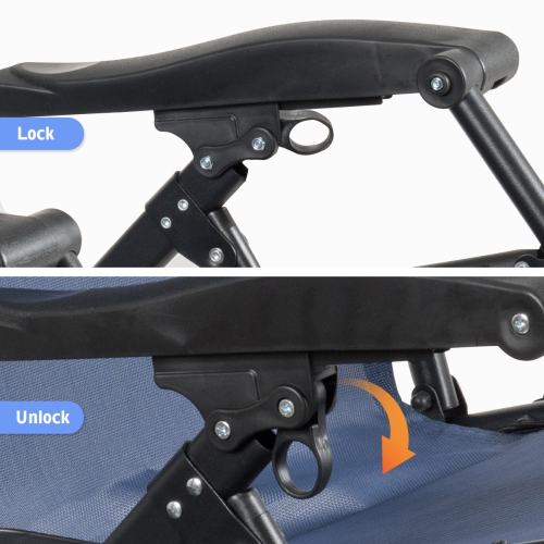 Topbuy Oversized Zero Gravity Lounge Chair Folding Recliner w/ Cup Holder & Pillow Navy Blue Wine Beige Black