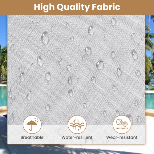 Foldable Beach Chaise Lounge Chair W/ Pillow Black/Grey