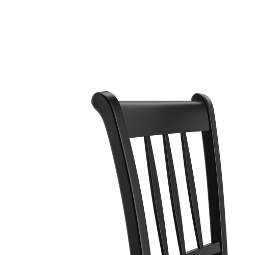 Topbuy Dining Chair Armless Wooden Back Kitchen Restaurant Side Chair Set of 4, Black