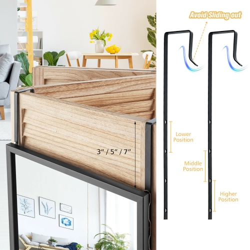 Costway Door Wall Mounted Mirror Full Length Hanging Mirror Bedroom Bathroom