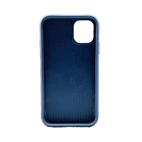 TopSave New Style Matt Polish PC+TPU 2 in 1 Slim Lightweight Shockproof, Rugged, Protective Armor Case For iPhone 13, Navy Blue