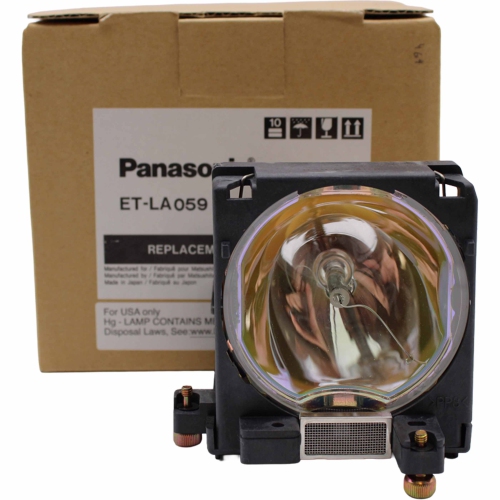 Jaspertronics™ Original ET-LA059 Lamp & Housing for Panasonic Projectors - 1 Year Warranty