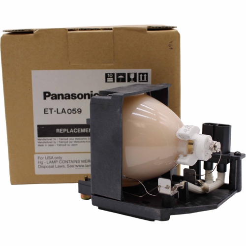 Jaspertronics™ Original ET-LA059 Lamp & Housing for Panasonic Projectors - 1 Year Warranty