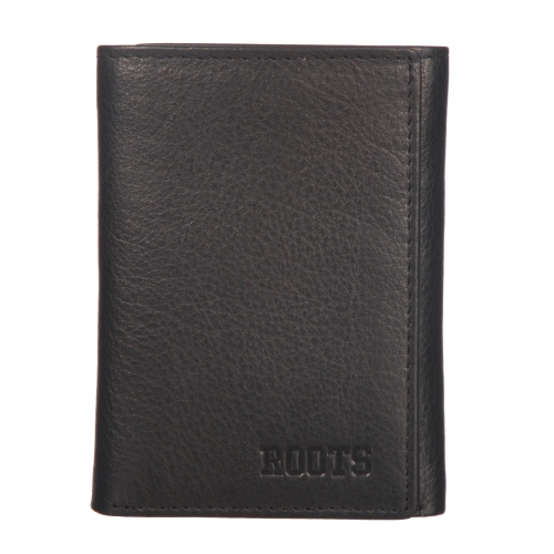 ROOTS Leather RFID Trifold Wallet