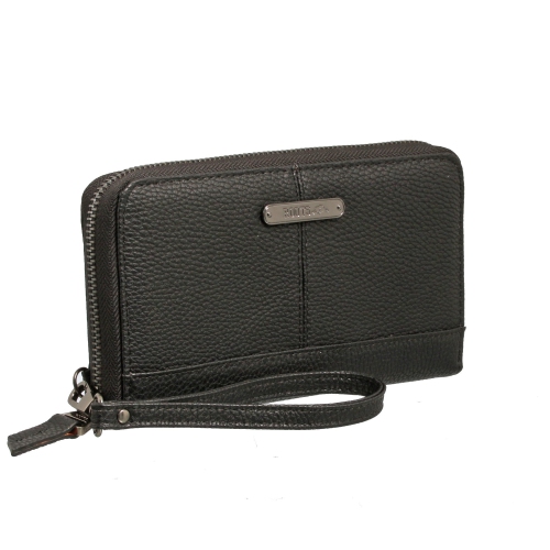 ROOTS Leather RFID Trifold Wallet