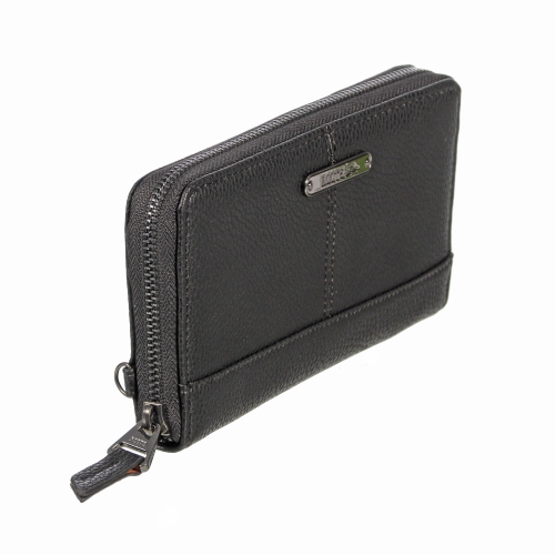 ROOTS Leather RFID Trifold Wallet
