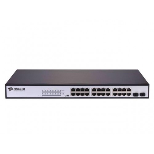 BDCom S1526 24-ports PoE Gigabit Switch, cUL approval