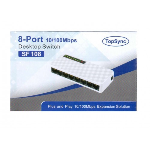 Commutateur Ethernet 10/100 à 8 ports Top Sync SF108