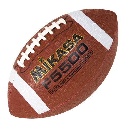 Mikasa F5500 Football en Caoutchouc Composite - Balle Cousue Avec Lacets Blancs, Taille Officielle 9