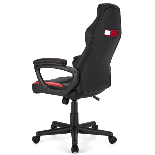 Topbuy Gaming Chair Ergonomic Computer Racing Chair Adjustable Swivel Task Chair w/Padded Armrest