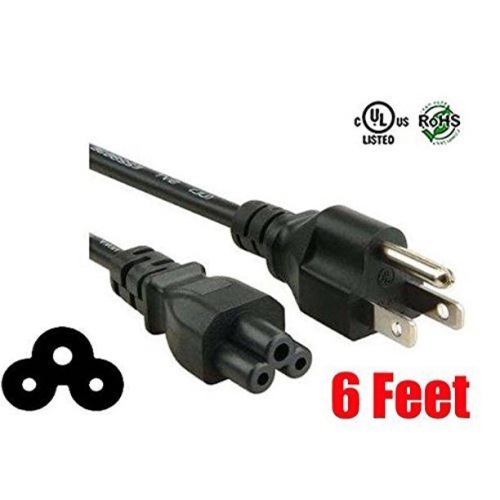 iMBAPrice 3_Slot Mickey Mouse Power Cable _ 6 Ft. Ac Laptop Power Cord for Acer_Asus_Compaq_Dell_Gateway_HP_IBM_Lenovo_MSI_Sony_