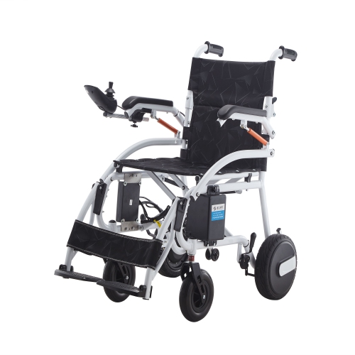 Phoenix Ultra Lightweight Motorized Mobility Wheelchair, Portable & Foldable Electric Powered | Internal Radio & USB Connector | Weight including bat