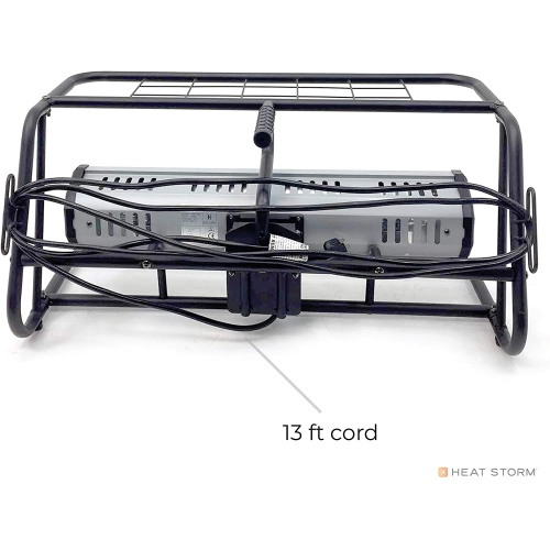 Open Box - Heat Storm HS-1500-TRC Infrared Heater, 6 ft Cord, Roll Cage
