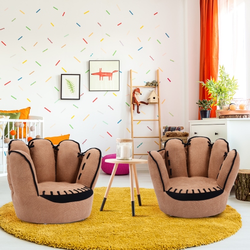 Fauteuil rembourré pour enfants avec accoudoir de Topbuy Five Finger Children