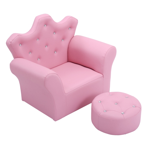 TopBuy – Fauteuil de loisirs pour tout-petits avec accoudoirs et canapé-éponge pour enfants, rose