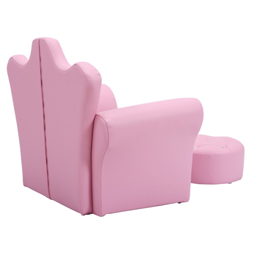 TopBuy – Fauteuil de loisirs pour tout-petits avec accoudoirs et canapé-éponge pour enfants, rose