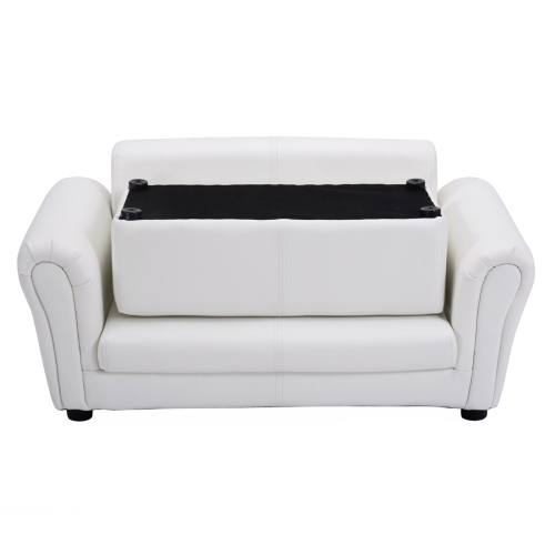 Topbuy Kids Sofa Upholstered Lounge Children Couch Ottoman w/ Armrest