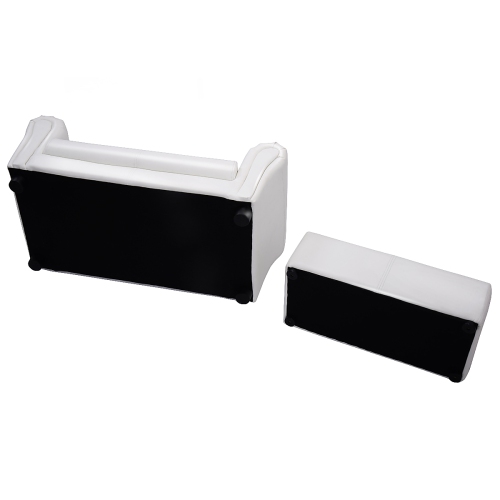 Topbuy Kids Sofa Upholstered Lounge Children Couch Ottoman w/ Armrest