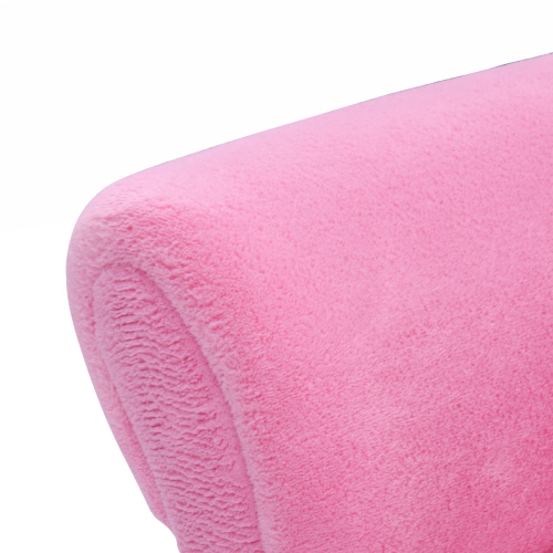 TopBuy – sofa pour enfants adorable canapé rose avec bourre éponge et accoudoirs, siège rembourré avec accoudoir
