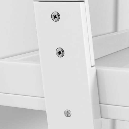 Topbuy 5 Layers Display Shelves Bookcase Shelving Unit Storage Wall Stand White