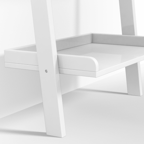 Topbuy 5 Layers Display Shelves Bookcase Shelving Unit Storage Wall Stand White