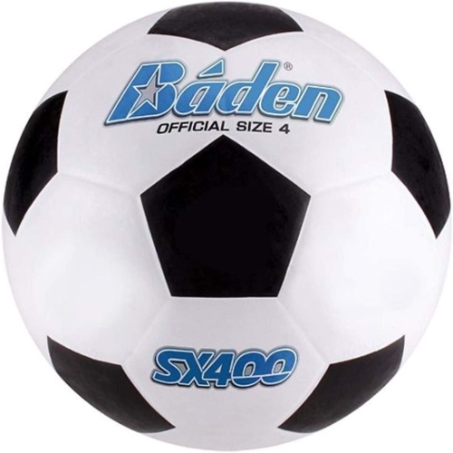 Baden S305 Rubber Series Soccer Ball - Classic Soccer Equipment For Indoor & Outdoor, Size 4