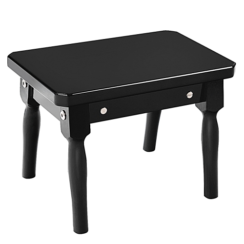 Mini instrument de musique à 30 touches Grand Piano pour tout-petits avec banc en bois noir/rose