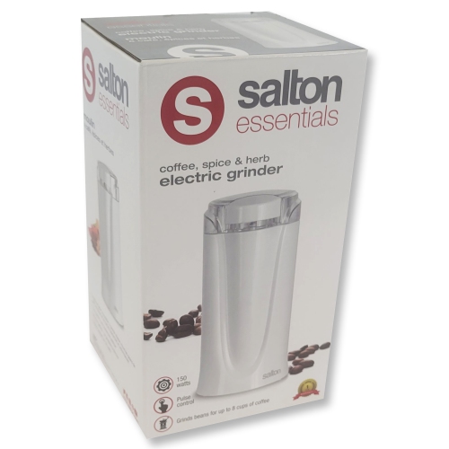 Salton Essentials - Coffee and Spice Grinder, White