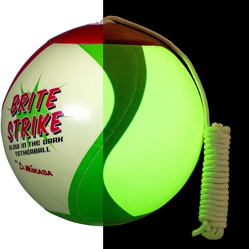 Mikasa T8000G Brite Strike Tetherball - Glow-in-the-Dark Outdoor Ball, Official Size