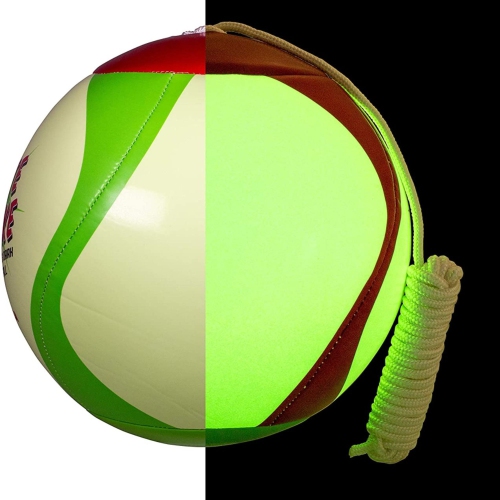Mikasa T8000G Brite Strike Tetherball - Glow-in-the-Dark Outdoor Ball, Official Size