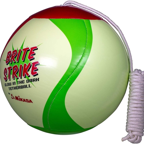 Mikasa T8000G Brite Strike Tetherball - Glow-in-the-Dark Outdoor Ball, Official Size