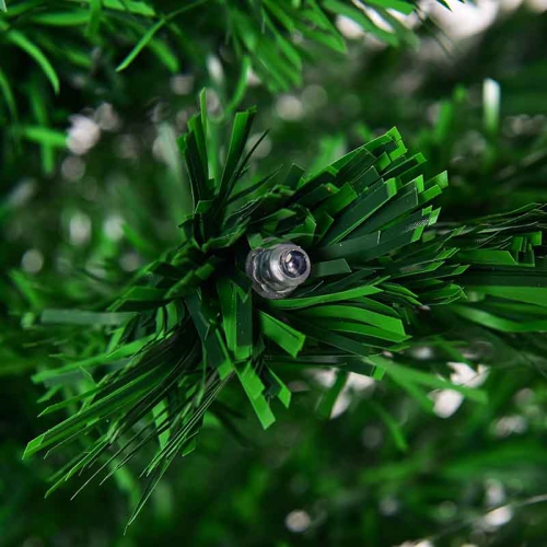 Topbuy 6' Pre-Lit Fiber Optic Artificial Christmas Tree w/ Snowflakes